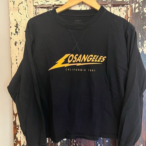 John Galt Pullover Los Angeles California 1984 women’s L/S crewneck. - Picture 1 of 5